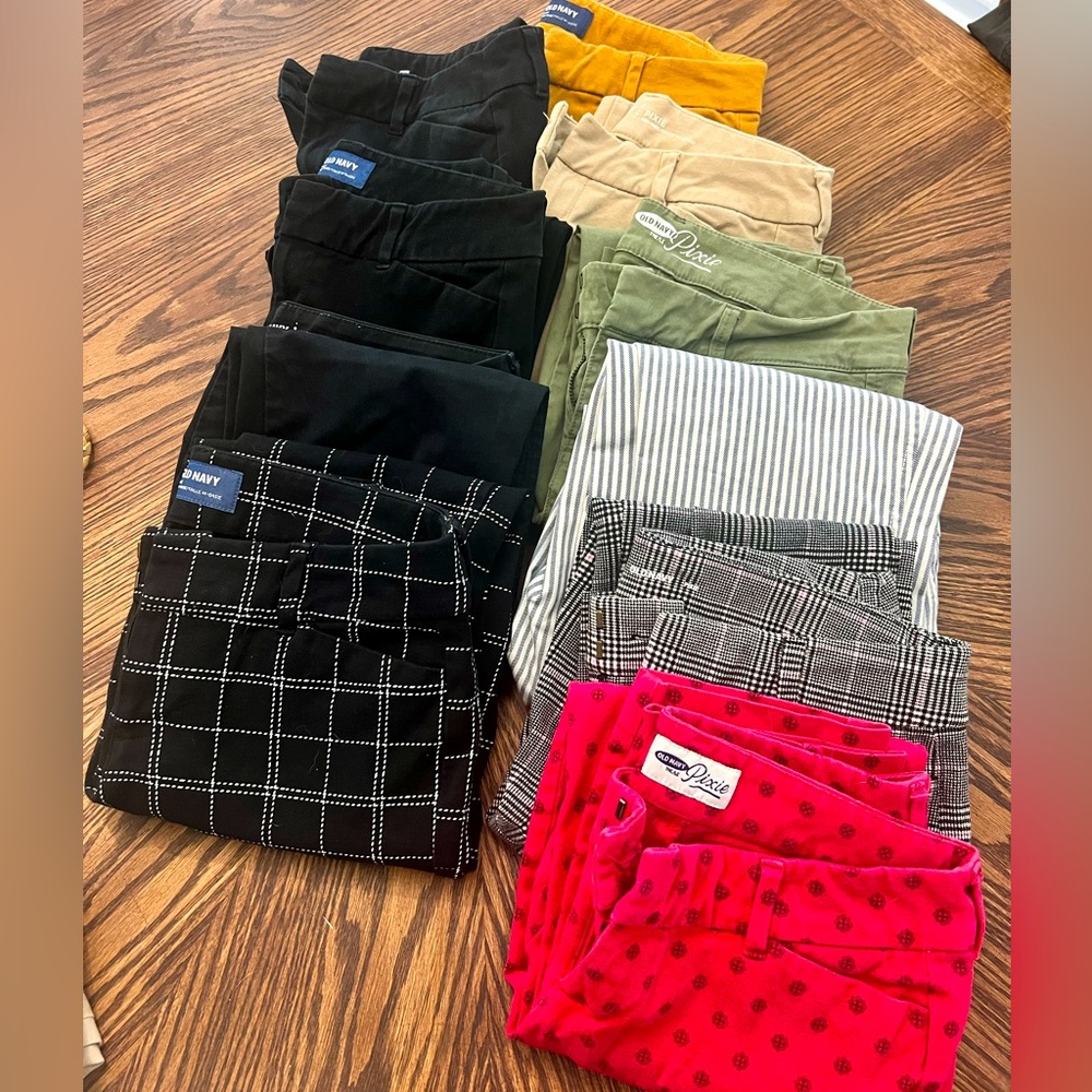 Old Navy Pixie Pants Bundle (10 pairs)